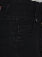 Women Black Slim Fit High-Rise Clean Look Stretchable Jeans