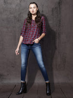 Women Blue Skinny Fit Mid-Rise Clean Look Stretchable Jeans